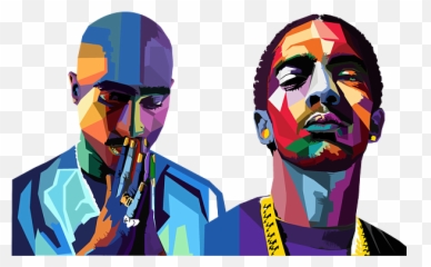 Tupac And Nipsey Hussle Fleece Blanket - Tupac And Nipsey Emoji,Nipsey Hussle I Been Through Every Emotion