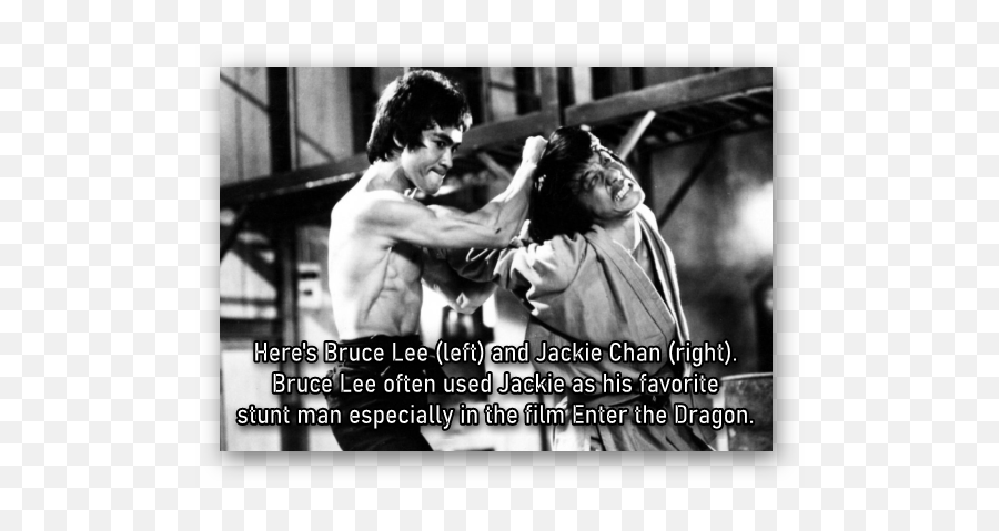 Could Jackie Chan Take Bruce Lee In - Jackie Chan And Bruce Lee Emoji,Emotions Can Be The Enemy Bruce Lee