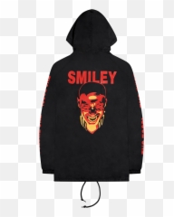 Smiley Hooded Coach Jacket Shot 2 U2013 First Comics News - Heron Preston Justin Timberlake Emoji,X-( Emoticon Stands For