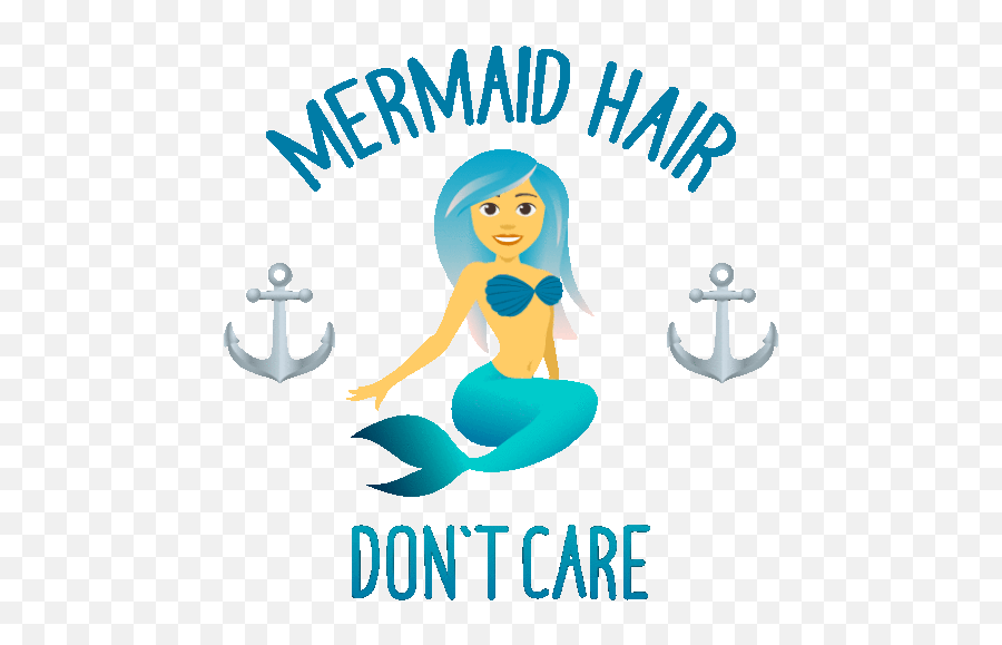 Mermaid Hair Dont Care Mermaid Life Gif - Mermaidhairdontcare Mermaidlife Joypixels Discover U0026 Share Gifs For Women Emoji,Mermaid Emoji Android