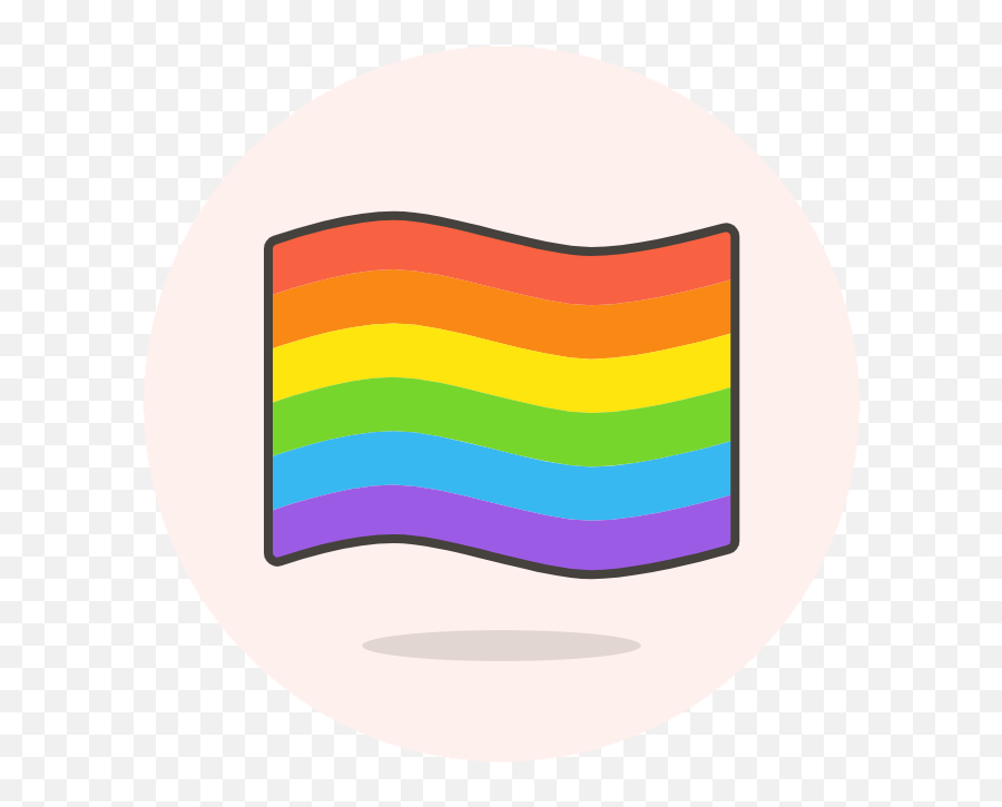 Flag Lgbtq Wave Free Icon Of Lgbt - Icono De La Bandera Lgbt Emoji,Gay Flag Emoticons
