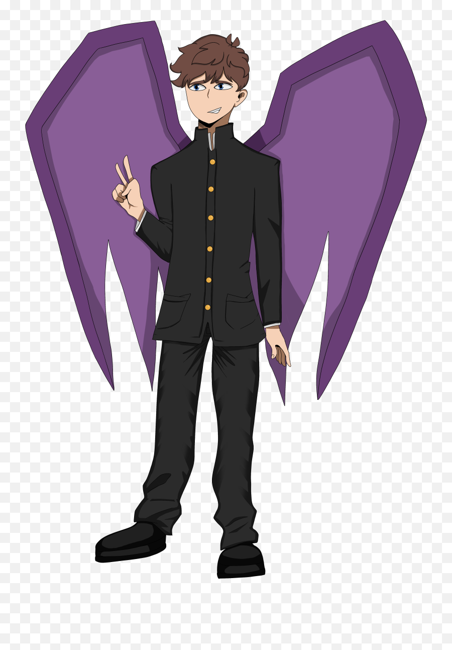 Atsushi Akuma Our Wings Wiki Fandom - Angel Emoji,Anime Hair Cowlicks Emotion