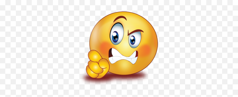 Angry Face With Pointing Finger Emoji - Transparent Background Emoji Angry,Angry Face Fb Emoticons