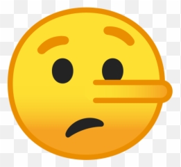 Cara De Mentiroso Con Nariz Larga - Dibujo De Cara De Mentiroso Emoji,Google Emojis Trebol