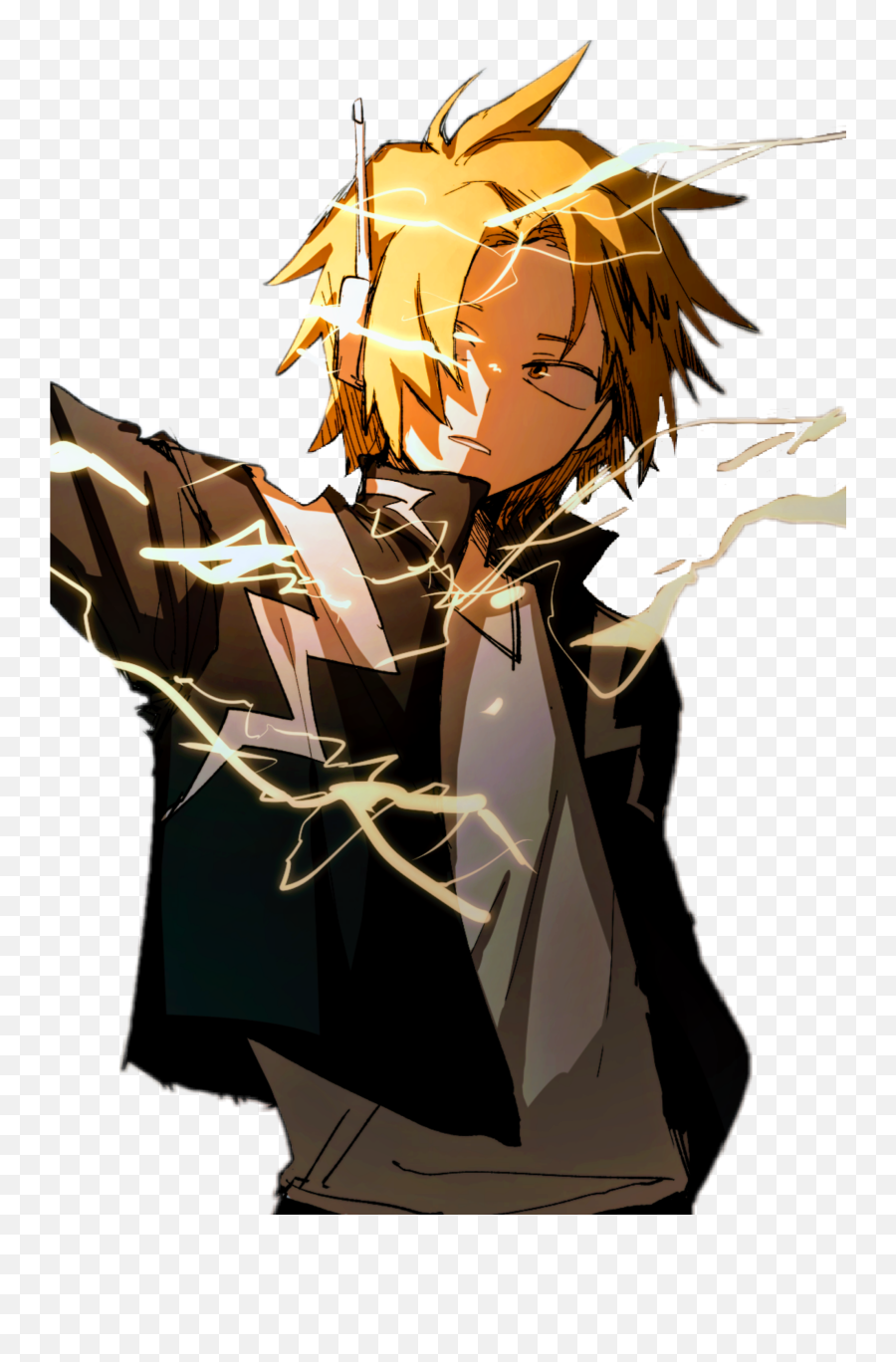 Discover Trending Bakugou Stickers Picsart - Denki Kaminari Emoji,Kaminari Discord Emoji