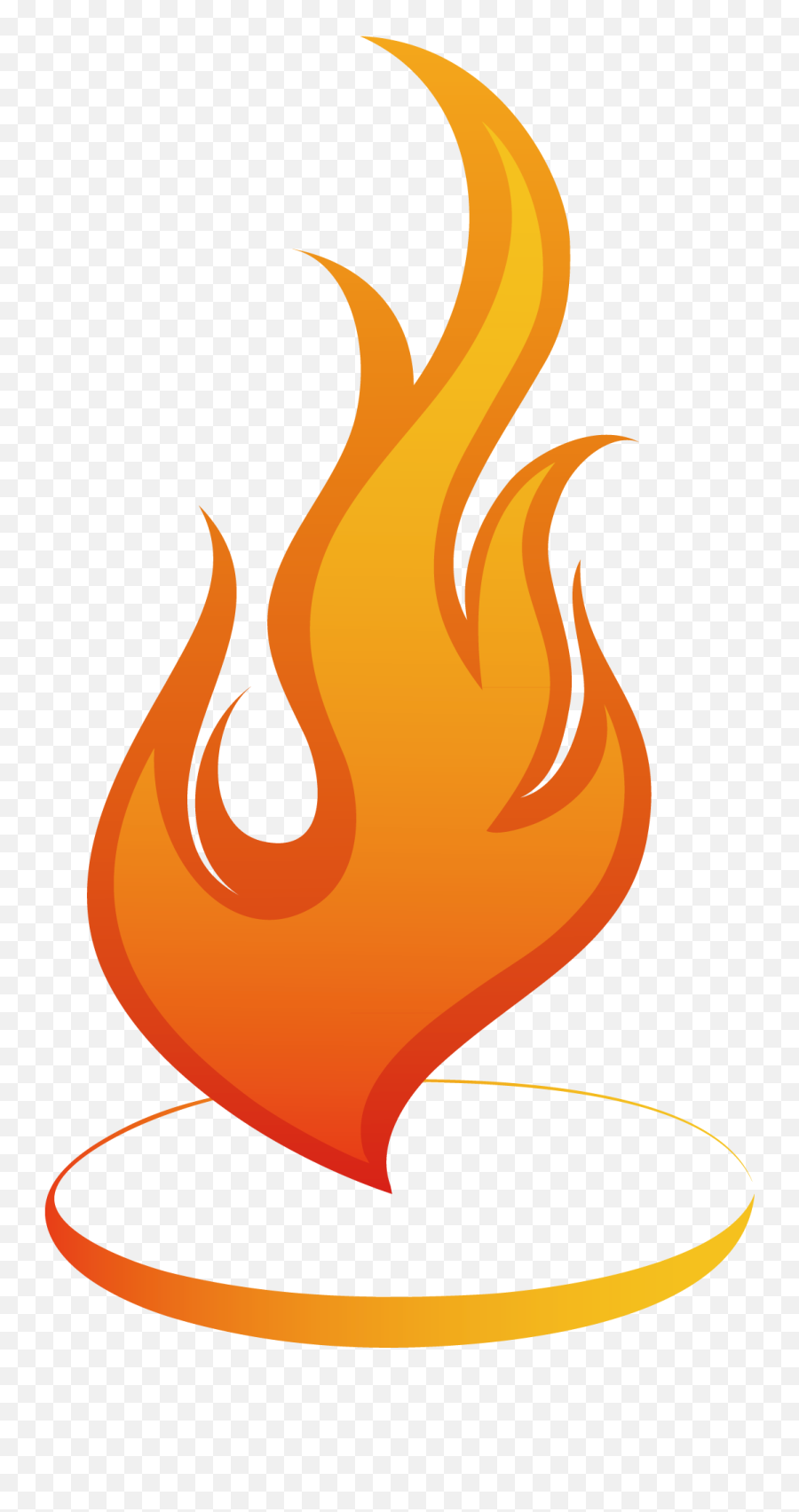 Flame Euclidean Vector Light Clip Art - Clip Art Fire Frame Emoji,Cartoon Transparent Background Fire Flame Emoji