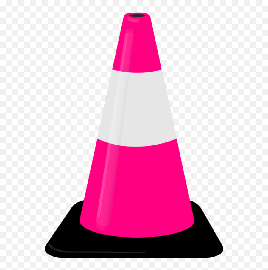 Cone Clipart Street - Traffic Cone Clip Art Png Download Emoji,Pine Cone Emoticon