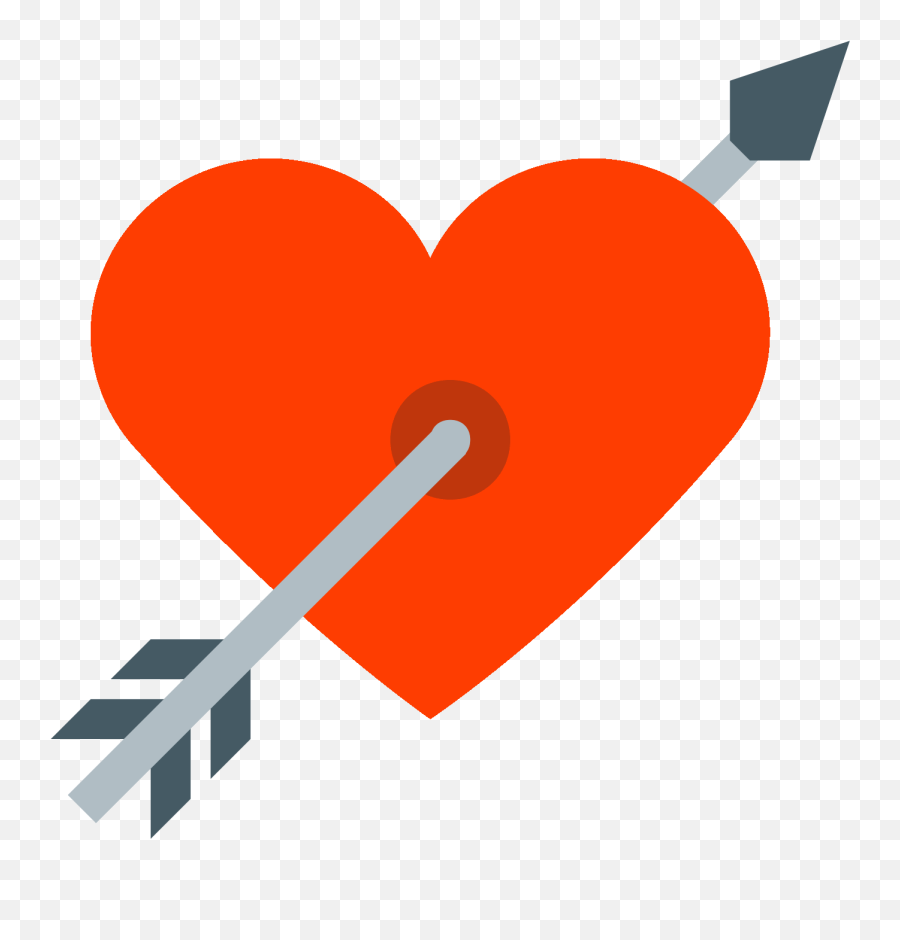 Coeur Png - Coracao Com Flecha Png Clipart Full Size Emoji,Vetor Emoticon Sorrindo