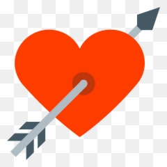 Coeur Png - Coracao Com Flecha Png Clipart Full Size Emoji,Vetor Emoticon Sorrindo