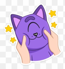 Telegram Sticker From Pack Emoji,Cute Purple Dash Emojis