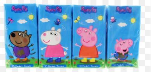 Peppa Pig Pocket Tissues 8pk - Peppa Emoji,Peppa Pig Emoji