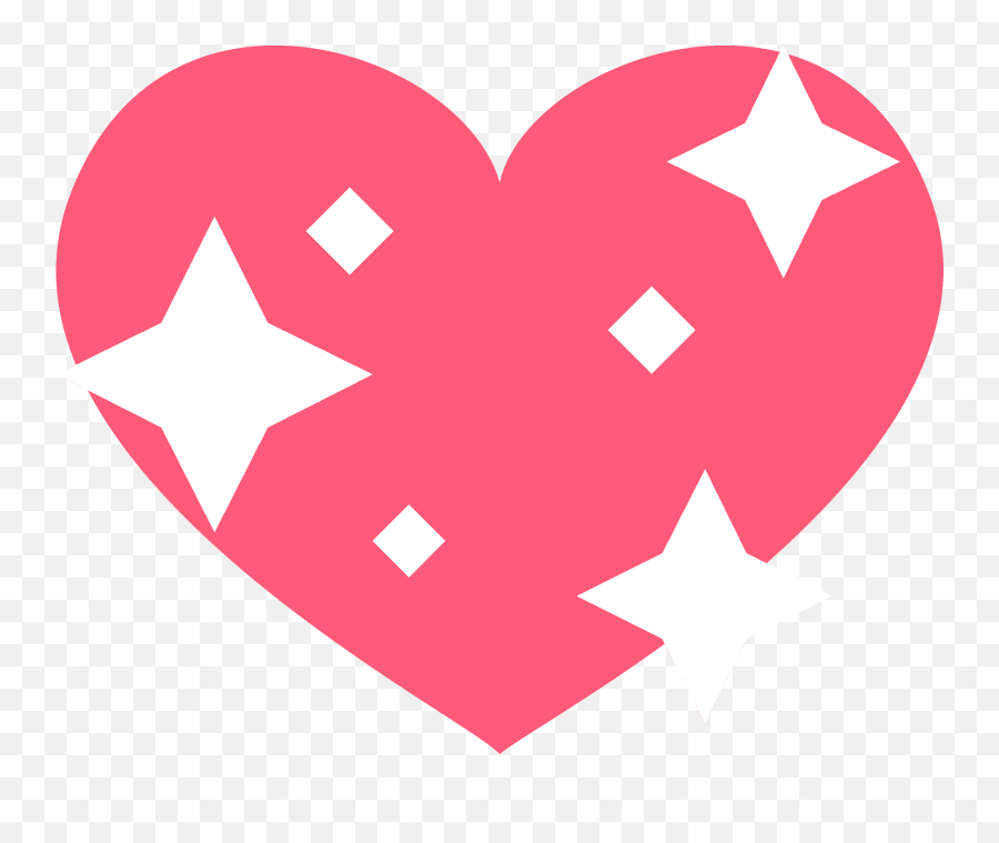 Sparkling Heart Emoji Clipart - Sparkle Heart Emoji Vector,Sparkling Heart Emoji