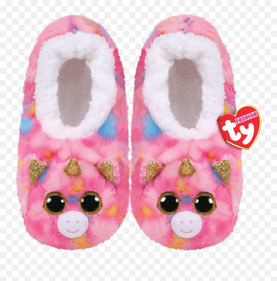 Ty Fashion Slippers Fantasia - Beanie Boos Slippers Emoji,Toddler Emoji Slippers