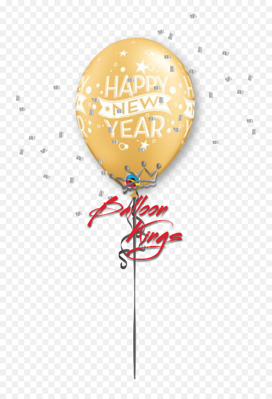 11in Latex New Year Confetti - Gold Merry Christmas Balloon Clipart Emoji,Newt Emoji