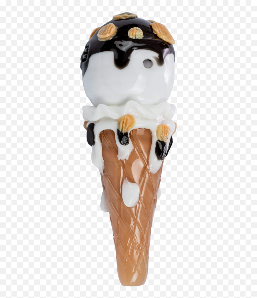 Empire Glassworks Hazel - Nug Ice Cream Pipe Spoons Gelato Emoji,Chocolate Ice Cream Emoji