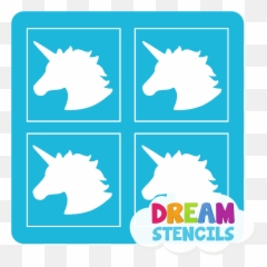 Mini 4 In 1 Unicorn Glitter Tattoo - Decorative Emoji,Unicorn Emoji Stencil