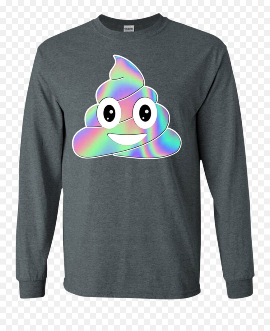 Unicorn Poop Emoji Holo Women Girls - Shleby Company Long Sleeve T Shirt,Emoji Long Sleeve Shirt