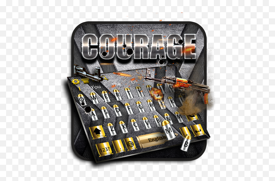 Courage War Bullets Keyboard Theme - Wrench Emoji,Screwdriver Emoji