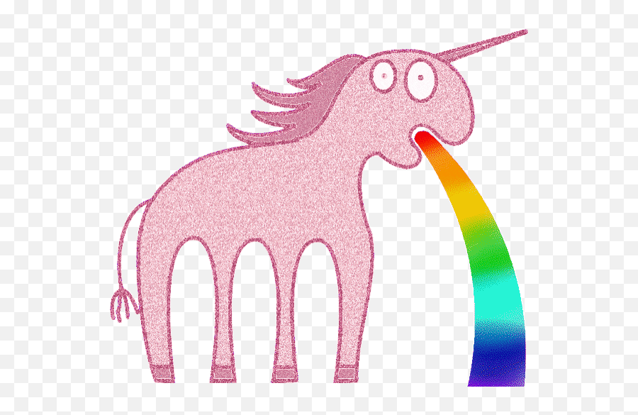Top Puking Rainbows Stickers For - Unicorn Puking Rainbow Gif Emoji,Barf Emoji Gif