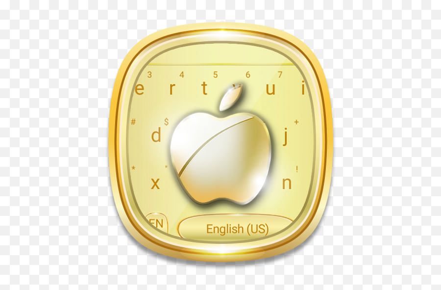 Golden Crystal Apple Keyboard Theme - Fresh Emoji,Emoji Keyboard Lg G4