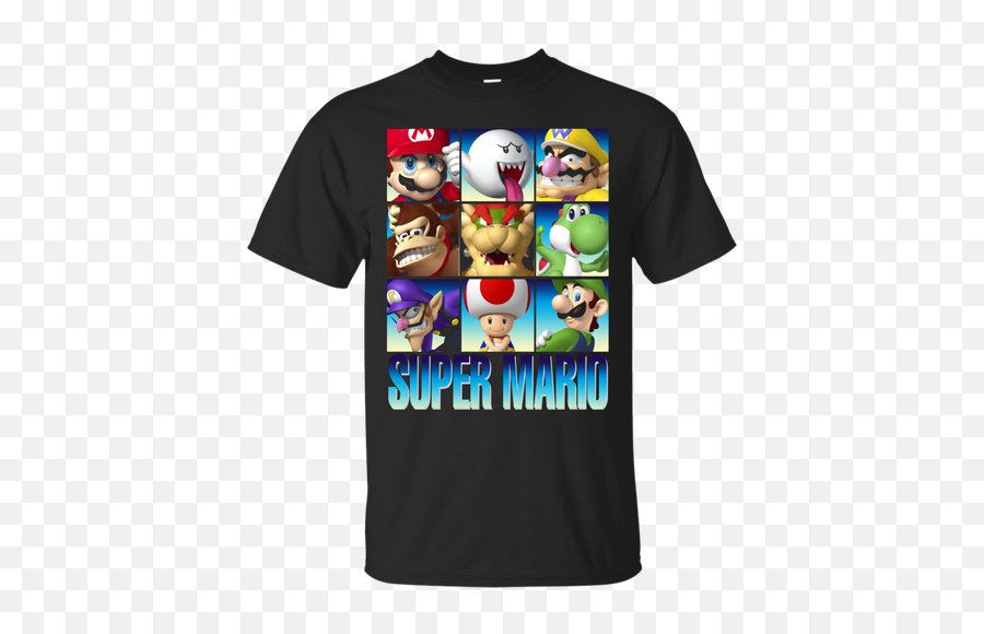 Nintendo Super Mario Character Stack - Super Mario T Shirt Red Emoji,Super Mario Boo Emoticon