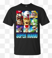 Nintendo Super Mario Character Stack - Super Mario T Shirt Red Emoji,Super Mario Boo Emoticon