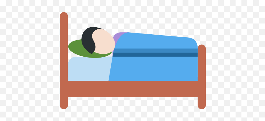 Person In Bed Emoji With Light Skin - Sleeping Bed Svg,Twitter Style Emojis