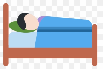 Person In Bed Emoji With Light Skin - Sleeping Bed Svg,Twitter Style Emojis
