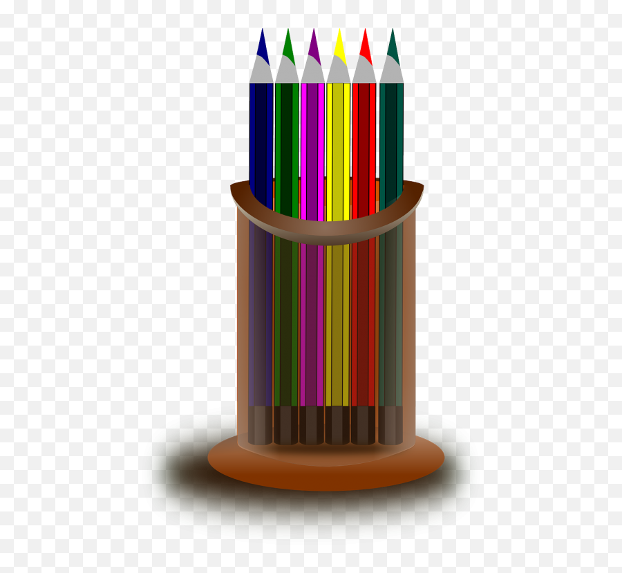 Color Crayons Color Pencils Pencils Crayons Public Domain - Pencil Holder Clipart Emoji,Crayon Box Of Emotions