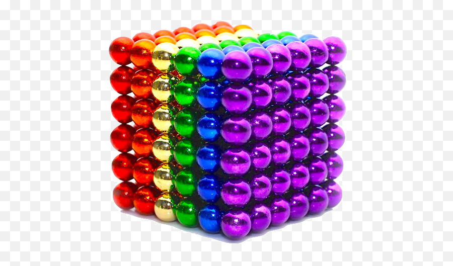 Neo Cubes 216 Pieces 5mm Magnetic Balls Rainbow Colors - Magnetic Balls Cube Rainbow Emoji,Hobi Keychain Rainbow Emoticon