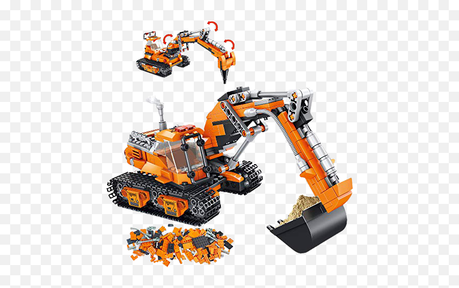 Lego Building Toys - Vatos Building Sets For Kids Excavator Emoji,Lego Sets Your Emotions Area Giving Hand With You