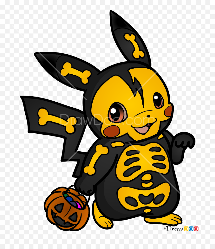 How To Draw Halloween Pikachu Halloween - Draw A Pikachu Halloween