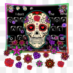 Sugar Skull Gravity Keyboard Theme - Decorative Emoji,Sugar Skull Emoji