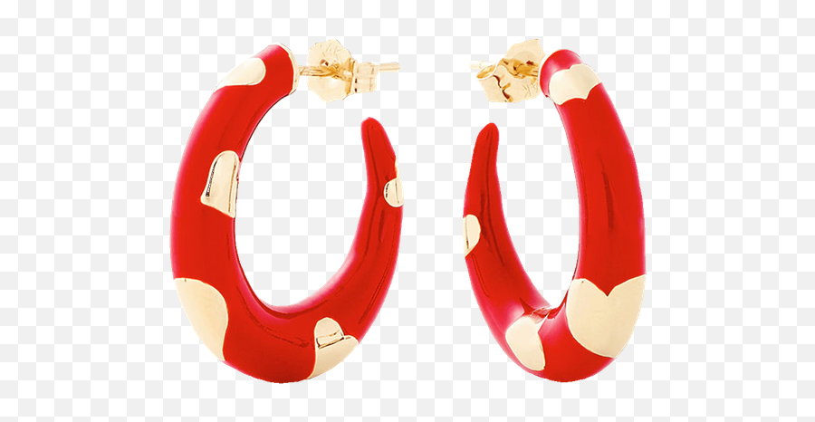 Alison Lou Accessories Modesens - Solid Emoji,Red Emoticon Earrings