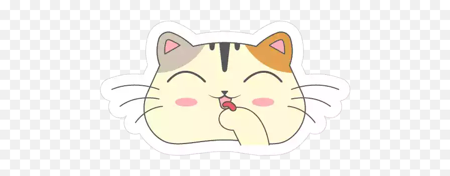 Cat Emoji Stickers For Whatsapp And - Happy,Cute Cat Emoji Stickers