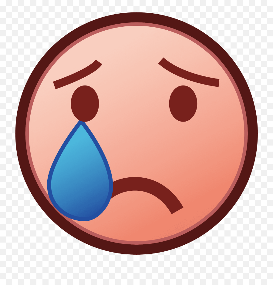 Crying Face Emoji Clipart - Happy,Loudly Crying Emoji