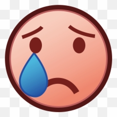 Crying Face Emoji Clipart - Happy,Loudly Crying Emoji