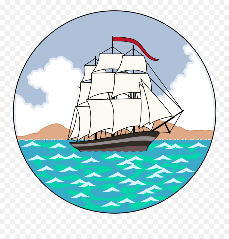 Badge Of British Guiana - British Cartoon Ship Clipart British Ship In 1800 Clipart Emoji,British Emoji