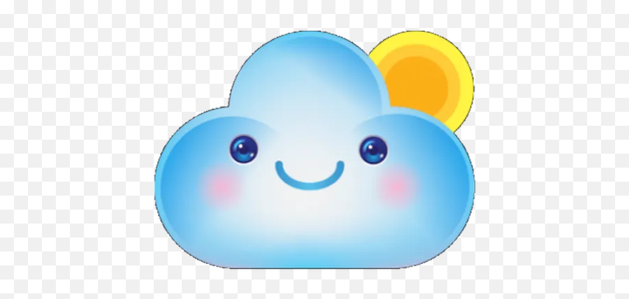 Cloud Weather Whatsapp Stickers - Happy Emoji,Poring Emoticon Emojis