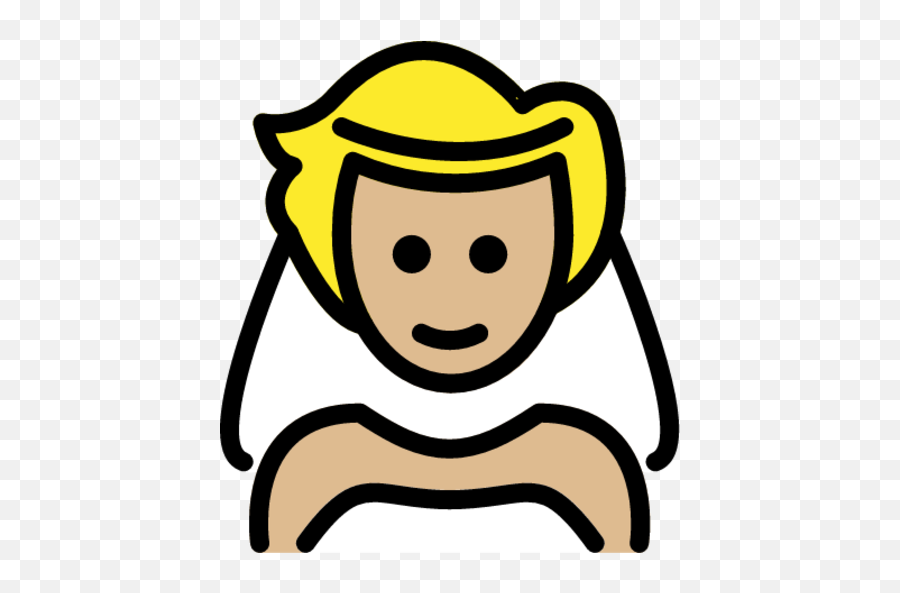Person With Veil Medium - Light Skin Tone Emoji Download,Emoji Person Art