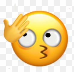 Emojidontcareimbarassed Sticker By Bibi Emoji,Kissing Hand Emoticon