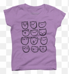 Comic Girlu0027s T - Shirts Design By Humans Short Sleeve Emoji,Cthulhu Emoji