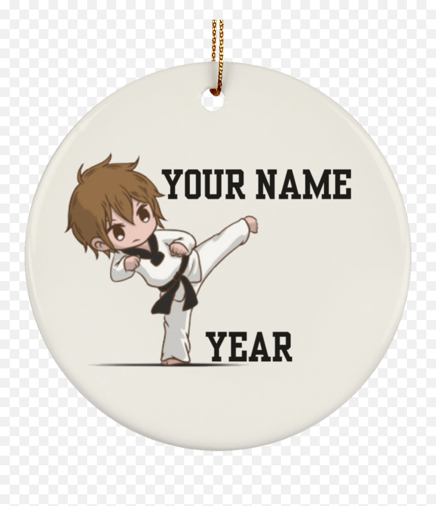 Christmas Ornament U2013 Girl Kick U2013 Portlands Best Karate Emoji,Animated Karate Kick Girl Emoticon