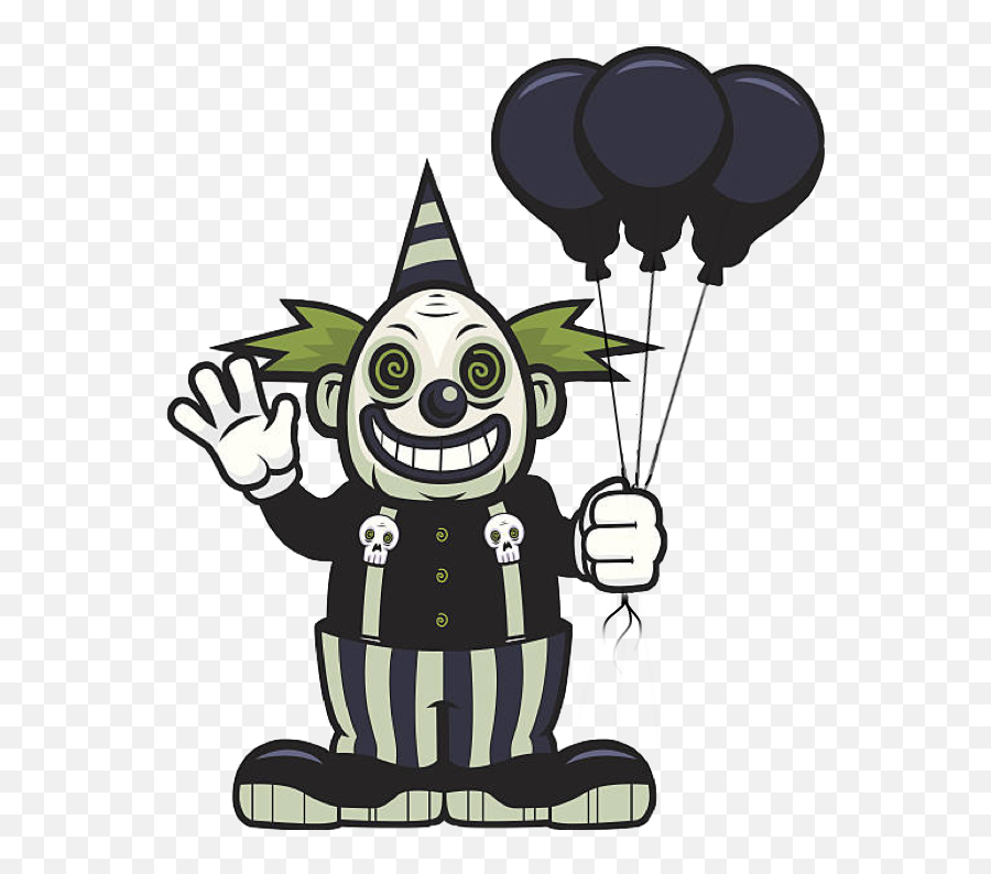 Ftescaryclowns Scaryclown Clown Scary Balloon Death - Clown Clown Clipart Scary Emoji,Killer Clown Emoji