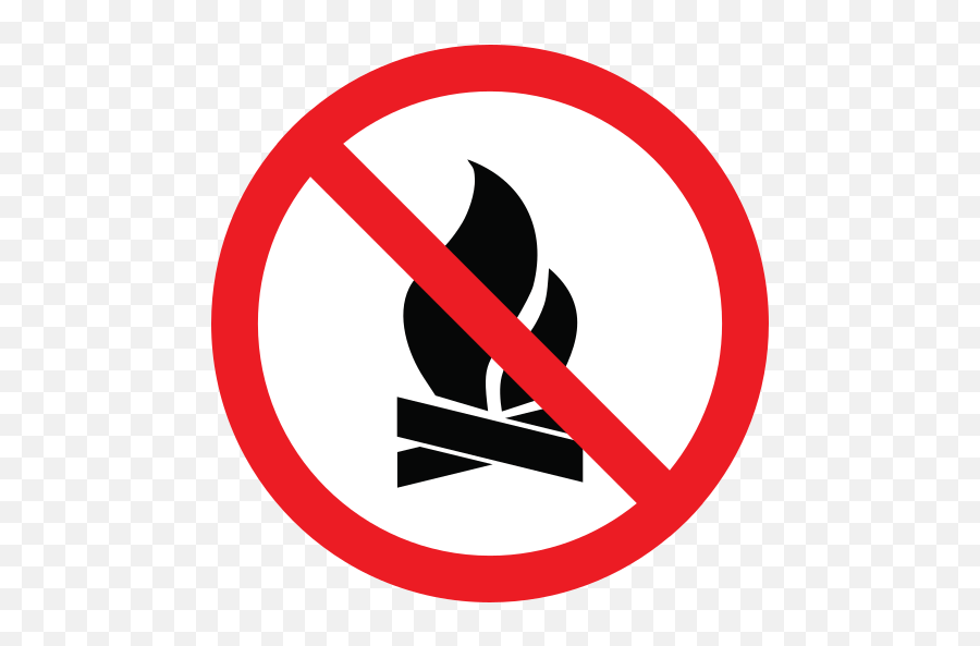 Forbidden Fire Wood Free Icon Of Prohibition Emoji,Bonfire Status Emoticons