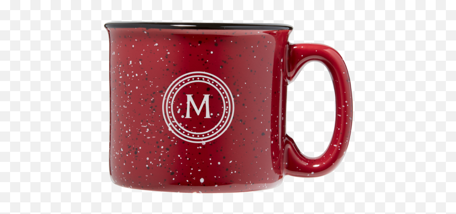 Burgundy Ceramic Camp Mug - Personalize It Emoji,Emojis Camp