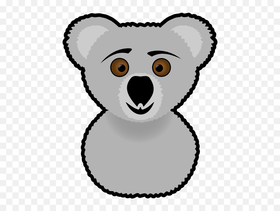 Cartoon Koala Face - Clipart Best Emoji,Koala Face Emoji