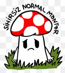 Sad Mushroom Sticker By Yavuz Ozturk - Dot Emoji,Mushroom Man Emoji