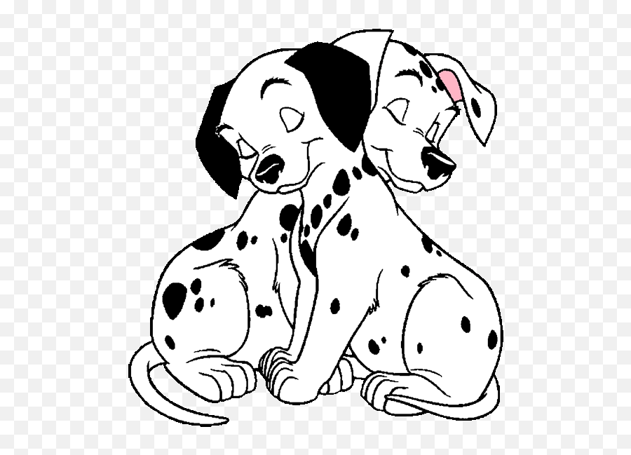 101 Dalmatians Cartoon Dogs - Clip Art Library 2 101 Dalmatians Clipart Emoji,Dalmatian Emoji