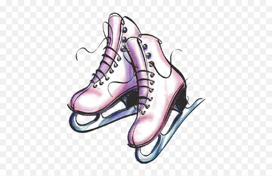 Picture - Cartoon Ice Skating Shoes Emoji,Ice Skate Emoji